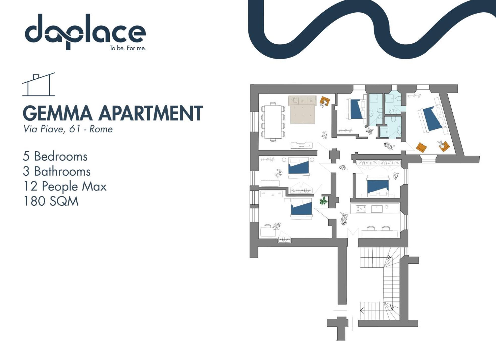 Daplace - Gemma Apartment Рим Екстер'єр фото